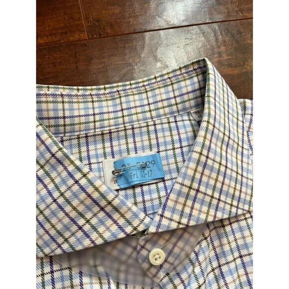 Stenstroms Fitted Body Two Fold Super Cotton Button Down Dress Shirt 19 48 - Picture 3 of 9